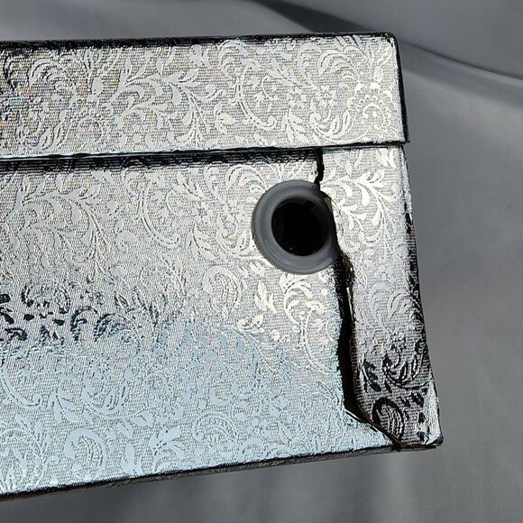 🩵NIB Apricot w/Silver Rhinestones Wide Calf Ankle Booties Size 9 - Picture 12 of 12